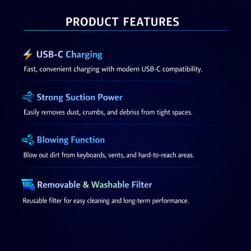 Portable wireless vacuum cleaner